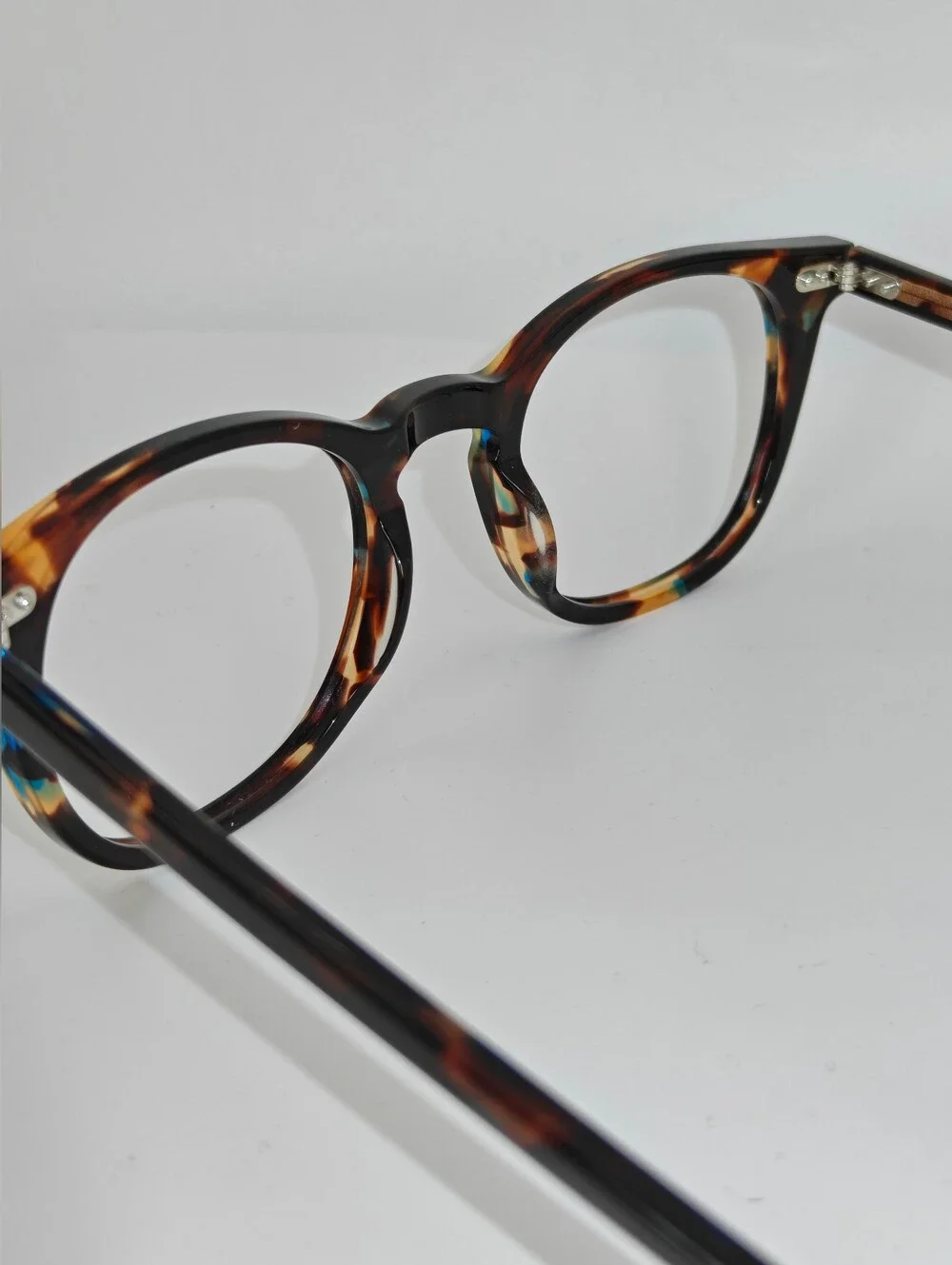 RFLKT. Ona. Women's Specific Eyewear. Round. Blue Amber Tortoise.